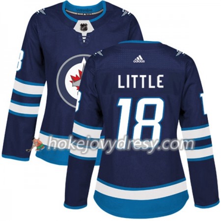Dámské Hokejový Dres Winnipeg Jets Bryan Little 18 Adidas 2017-2018 Modrá Authentic
